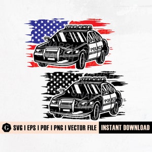 Us Police Car Svg | Politie Auto Clipart | Politiepatrouille Svg | Politie Auto Illustratie | Politie Auto Stickers | Cop SVG | Politieman Svg Dossiers