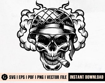 File SVG del teschio del soldato / Veterano, Esercito, Militare (download digitale)