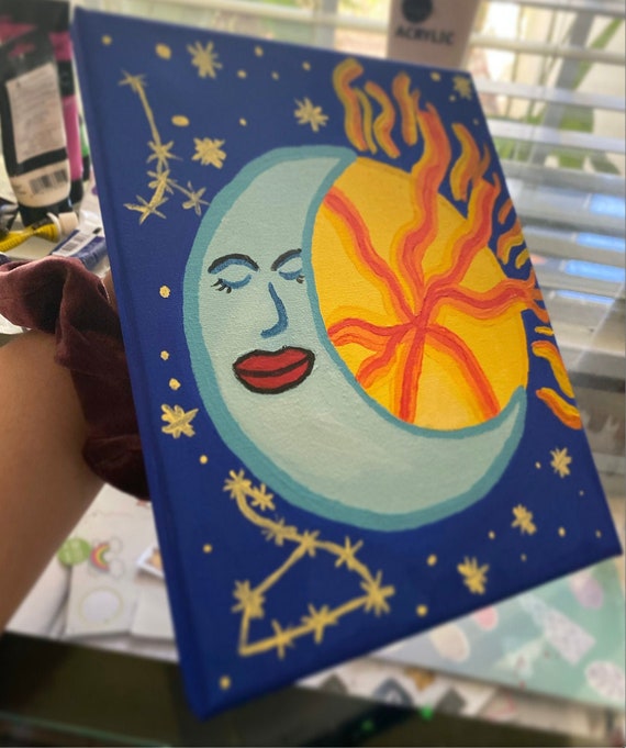 Art & Collectibles Original Acrylic Painting Cancer Painting Acrylic