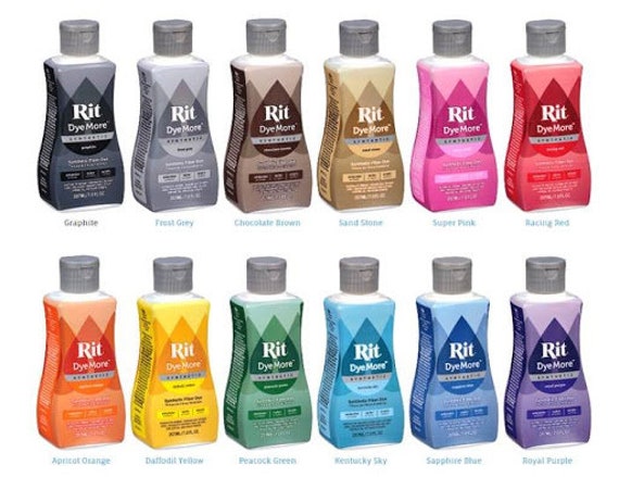 Rit Dye and Dyemore Liquid multiple Colors 