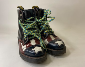 RARE Dr. Martens Con-gress Star and Stripes American Flag  display picture 1