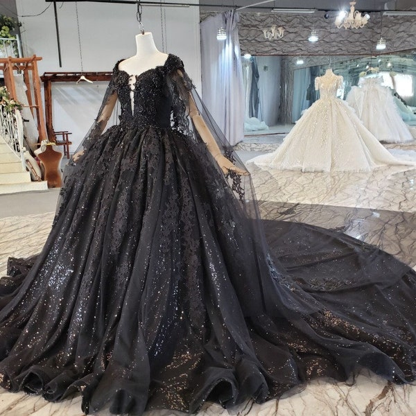 Black Wedding Dress - Etsy