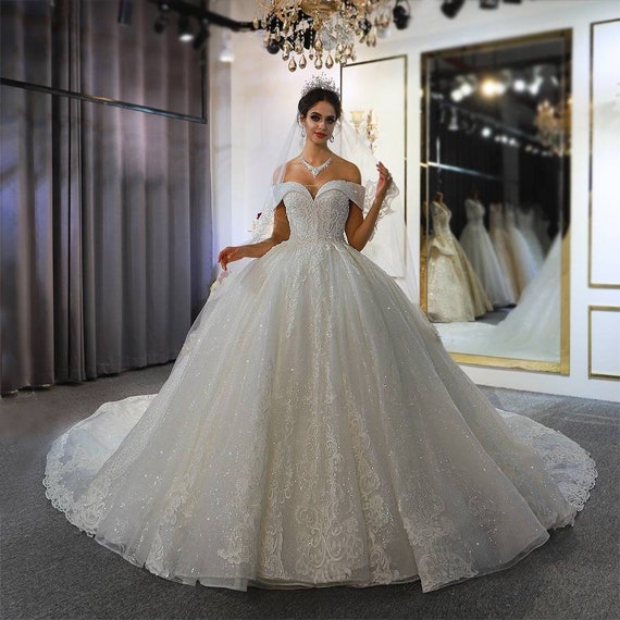 Vjjllst Women's Off Shoulder Prom Ball Gown India | Ubuy