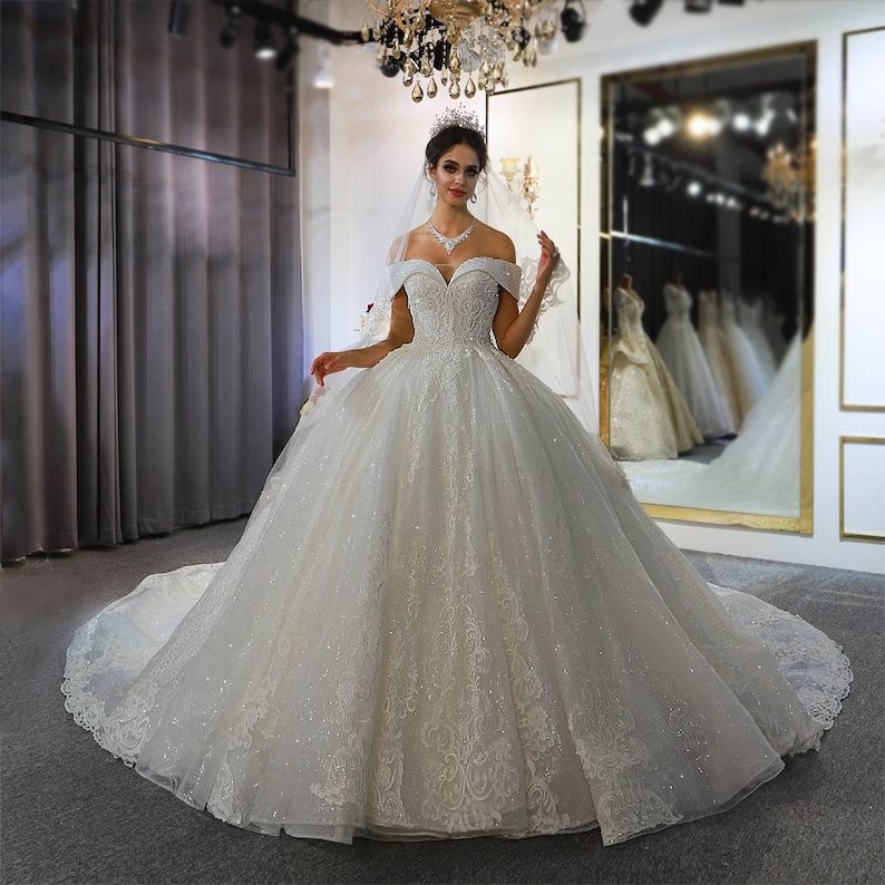 Princess ballgown wedding dress image 1