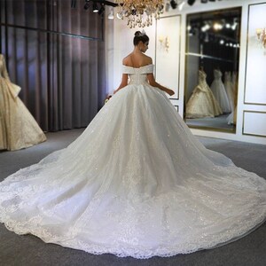 Princess ballgown wedding dress image 6