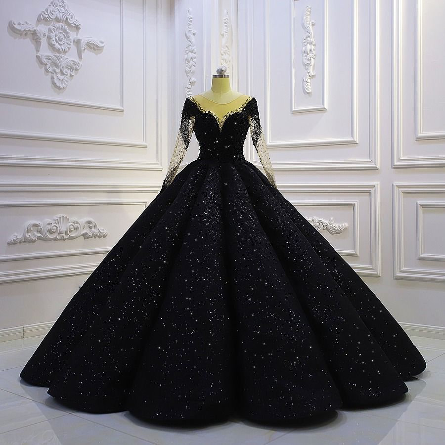 Black Organza Renaissance Ball Gown with Tassels & Beading (Custom Mad – A  Lark And A Lady