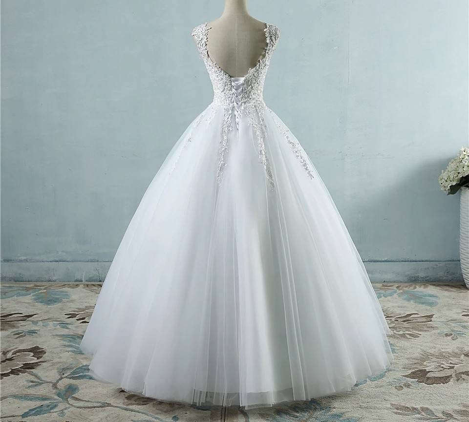 Beautiful Lace and Pearl Ballgown - Etsy