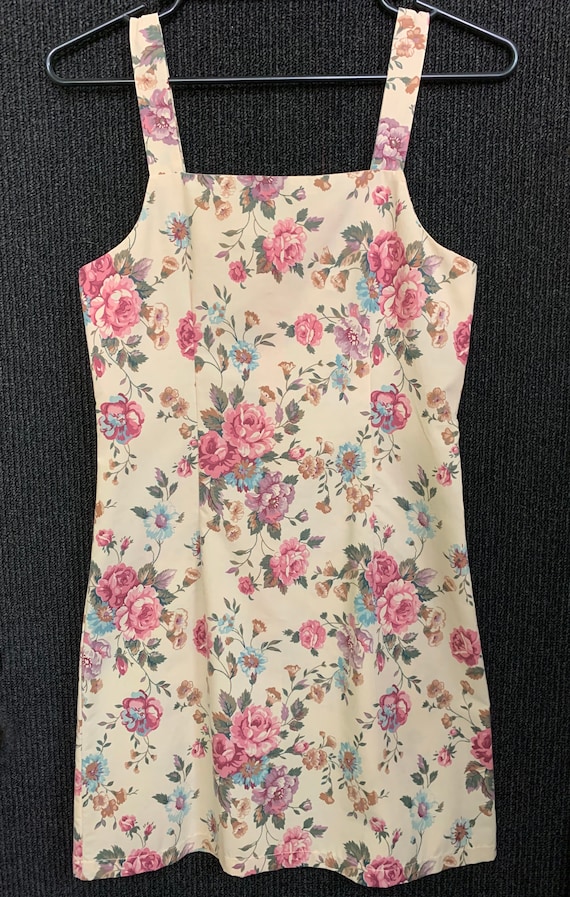 Ditsy Floral Pinafore Mini Dress XS Aus 8