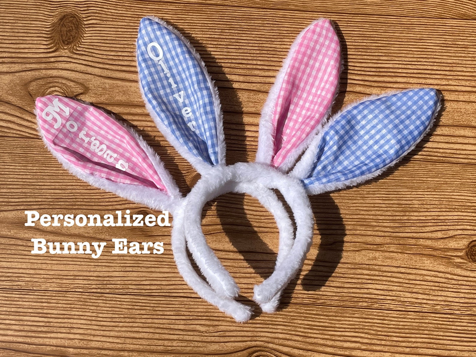 Personalized Bunny Ears Name Bunny Ears Easter Easter Etsy