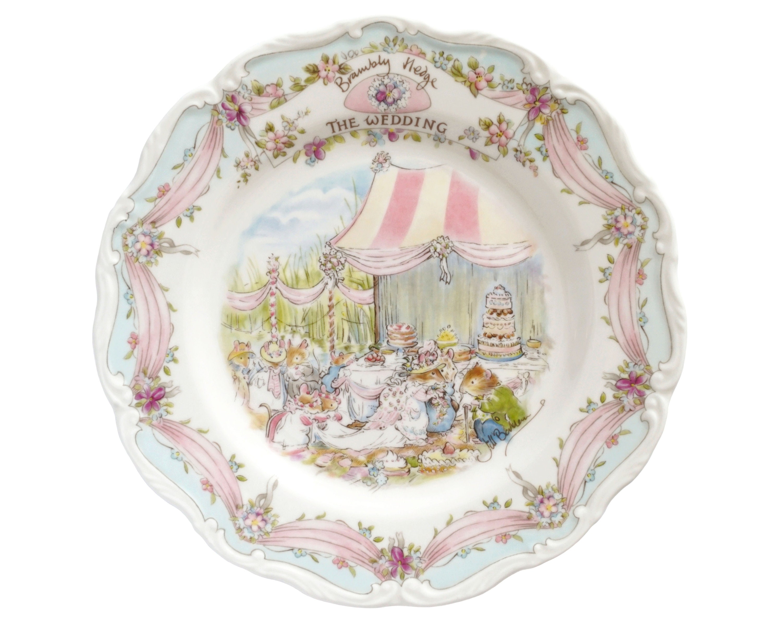 The Wedding Plate Brambly Hedge Special Occasion Series Etsy UK