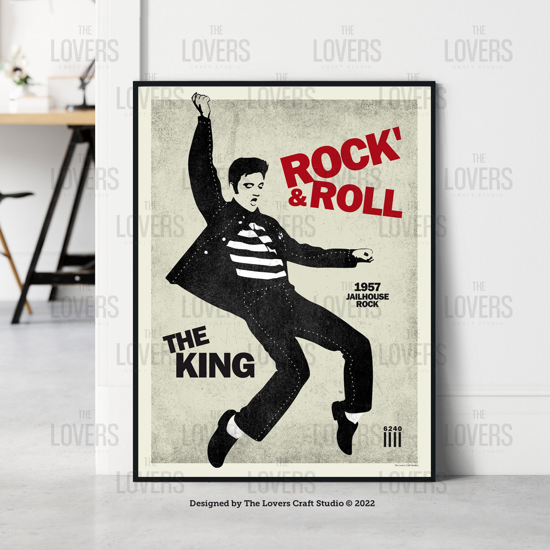 Elvis Presley Jailhouse Rock Art Print: Vintage Music Poster - Etsy
