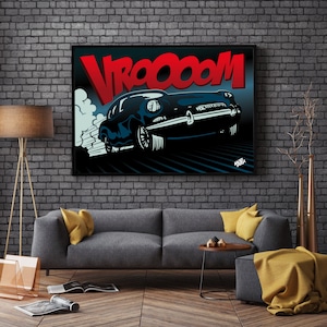 Póster de coche de Nacho Varga de Better Call Saul, inspirado en la serie de televisión Better Call Saul, lámina artística de Vrooom, decoración de pared de Nacho Varga, arte mural de Vrooom