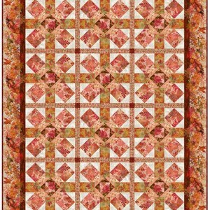Oriental Gardens Quilt Kit mit Häkelmuster