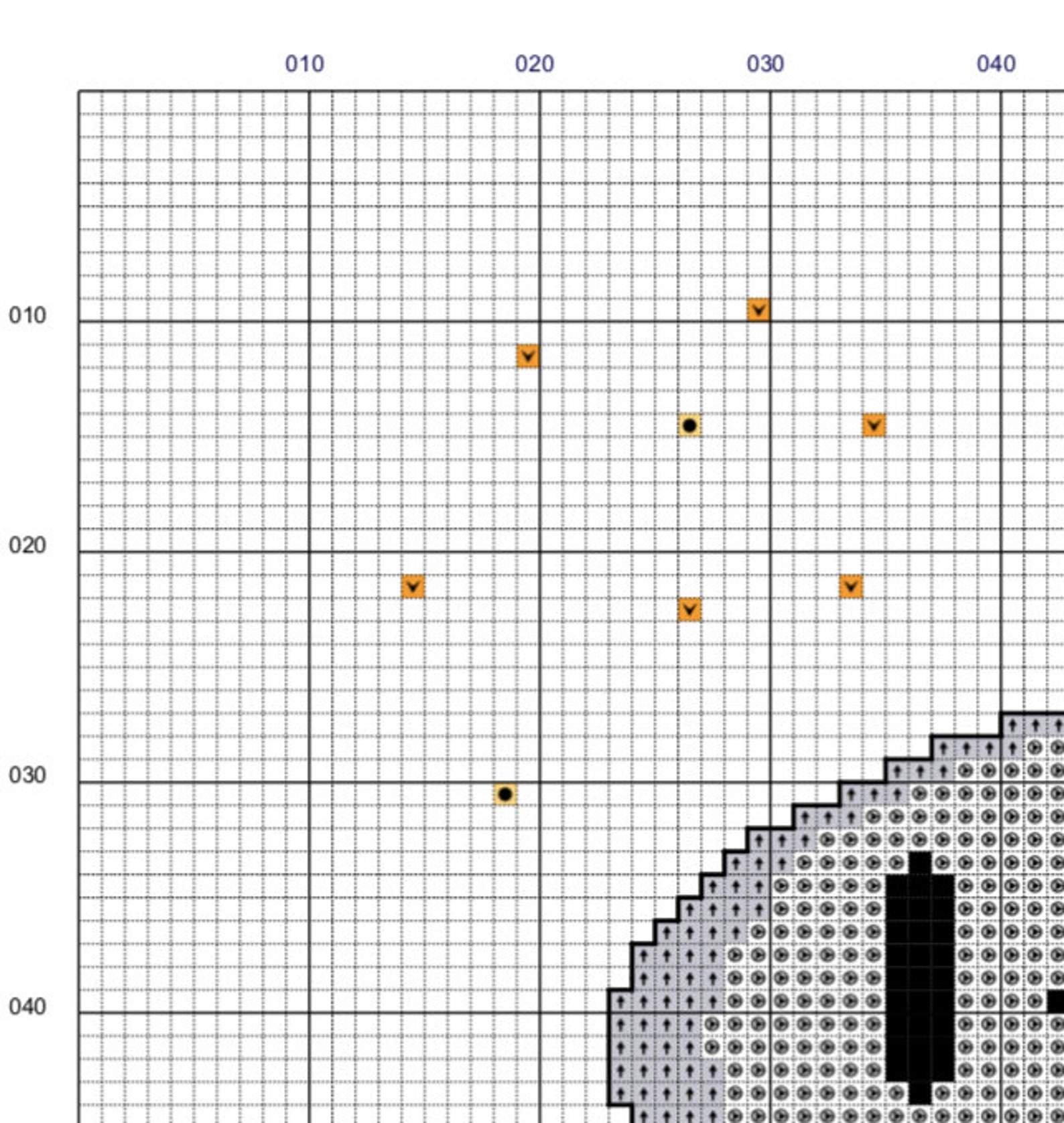 Cute skeleton halloween cross stitch pattern Etsy Halloween skeletons cross stitch pattern