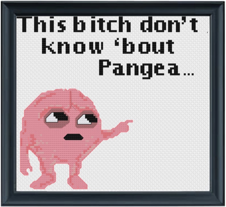 Lil Dicky Brain Cross Stitch Pillow Talk Etsy