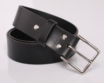 Black Leather belt for women & men