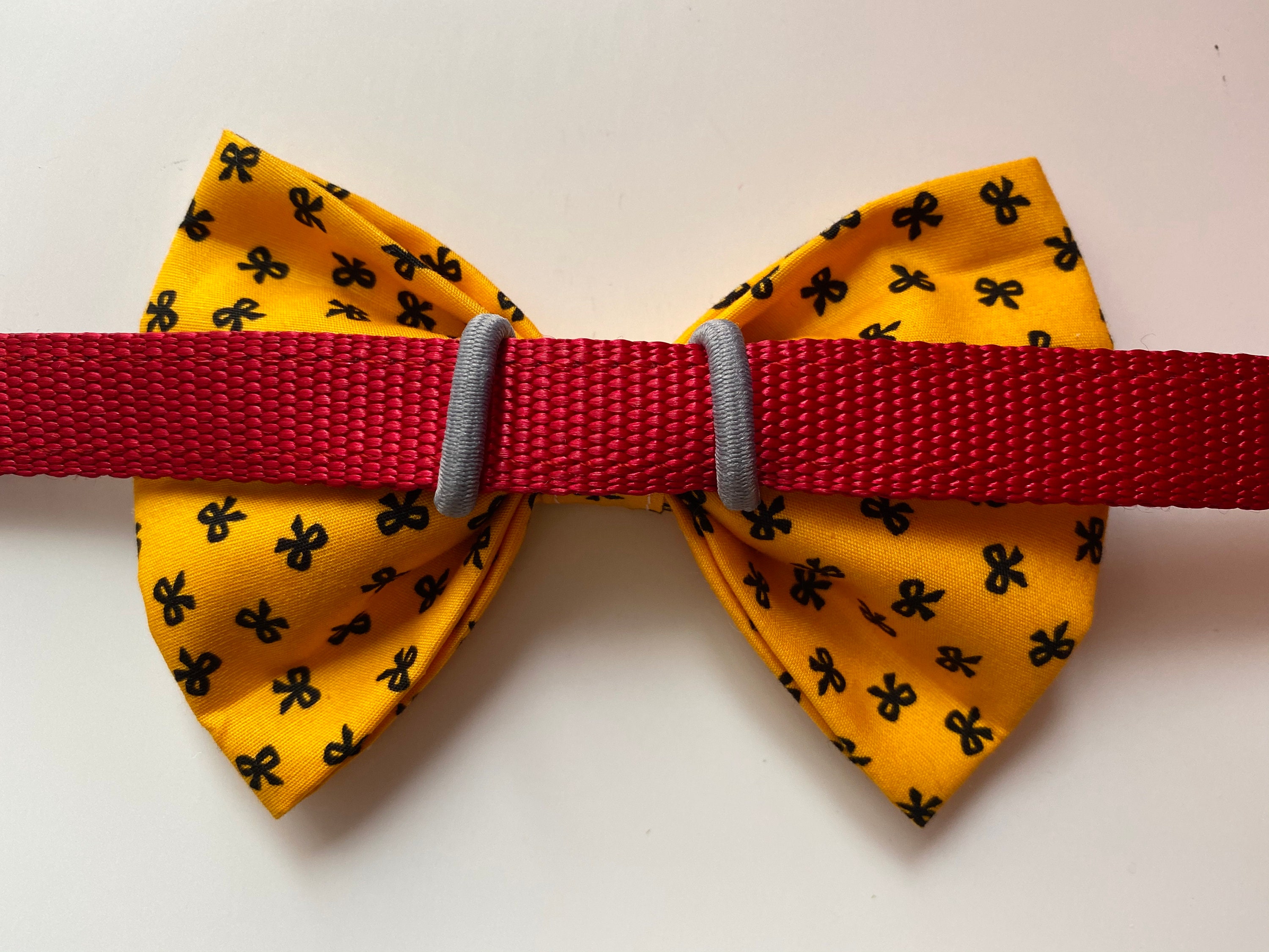 Senf farbige Fliege atemberaubende Schleife Hund Fliege Etsy