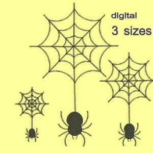 Spider design Halloween digital embroidery file needlework digitization exclusive design embroidery download embroidery fonts