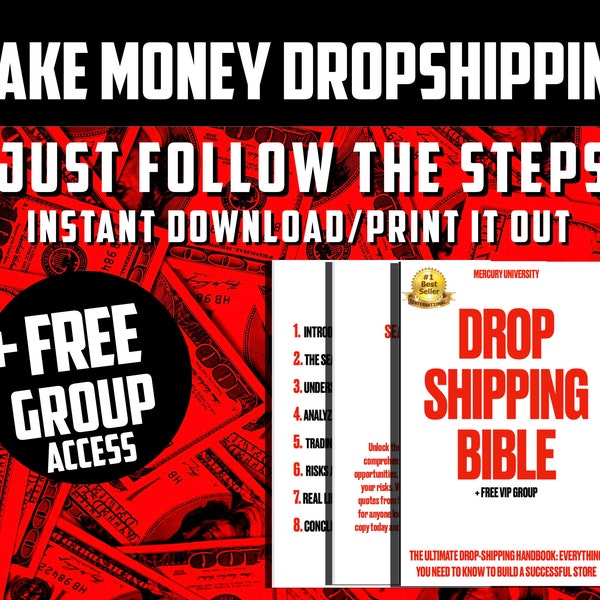 Dropshipping Bible: Drop Shipping Handbook/How to Build A Successful Drop-Shipping Online Business Beginner Guide