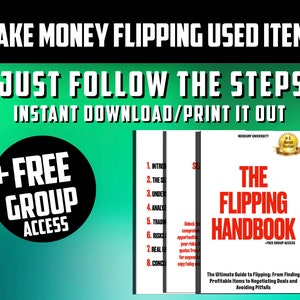The Flipping Handbook How to Make Money Selling Used Items Online Side Hustle Beginner Guide