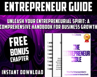 The Entrepreneur Bible Unleash Your Entrepreneurial Spirit How to Become an Entrepreneur