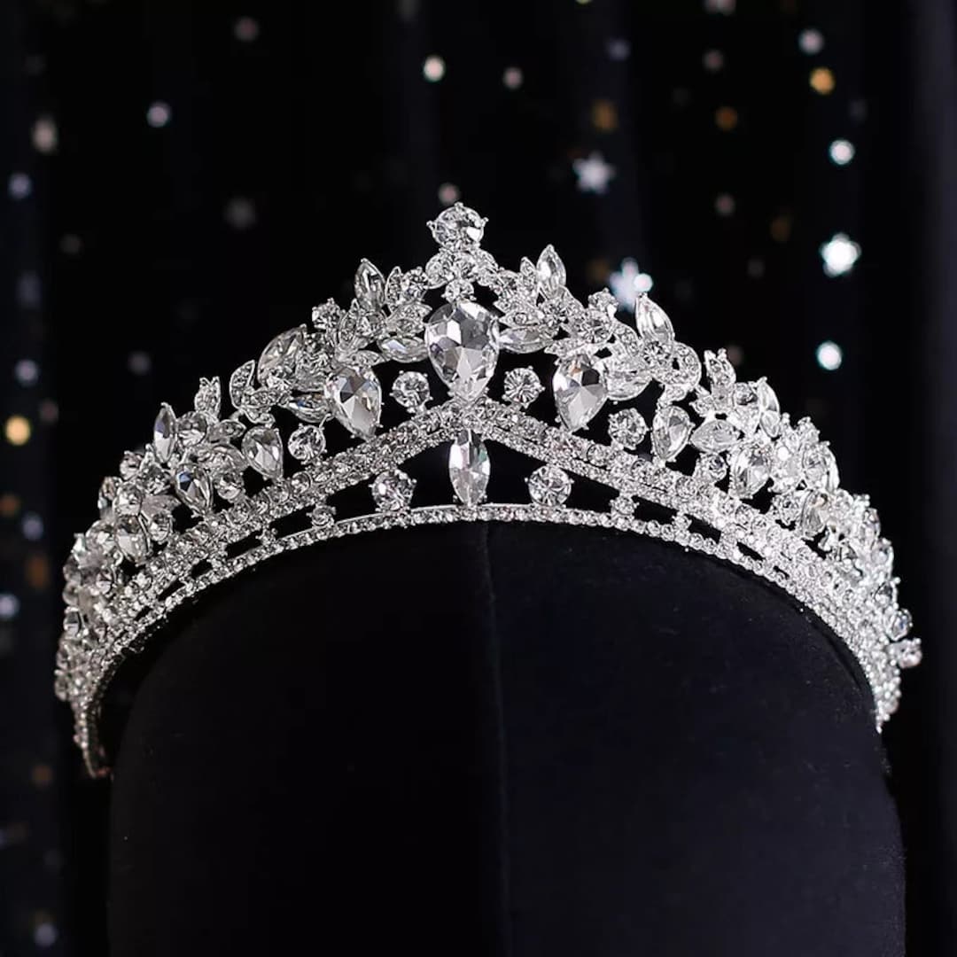 Fantastic 7 Tiara Diadem Silver Crown Rhinestone Wedding Pageant Party  Costumes