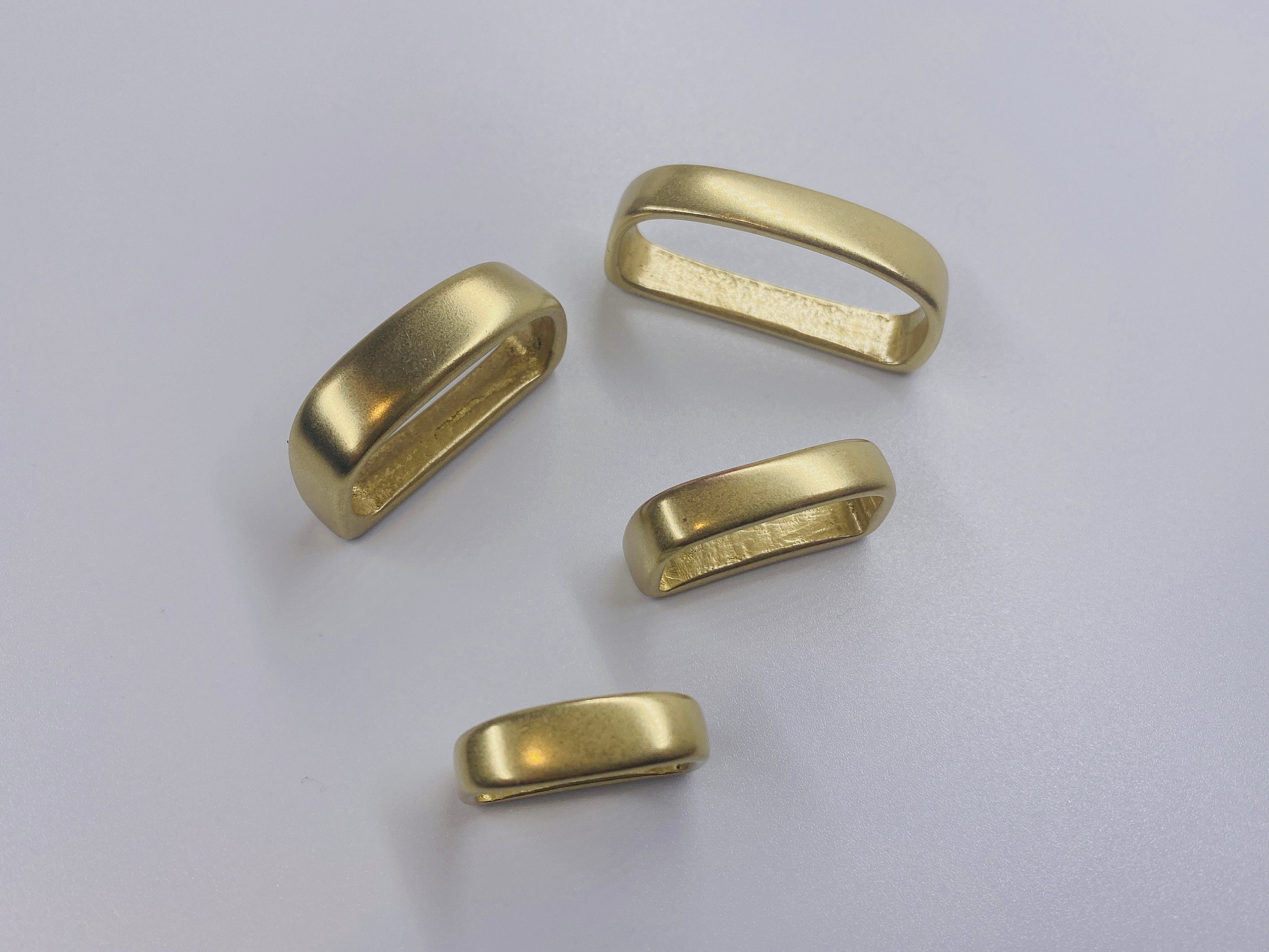 Solid brass belt loop leather craft hardware select size Etsy