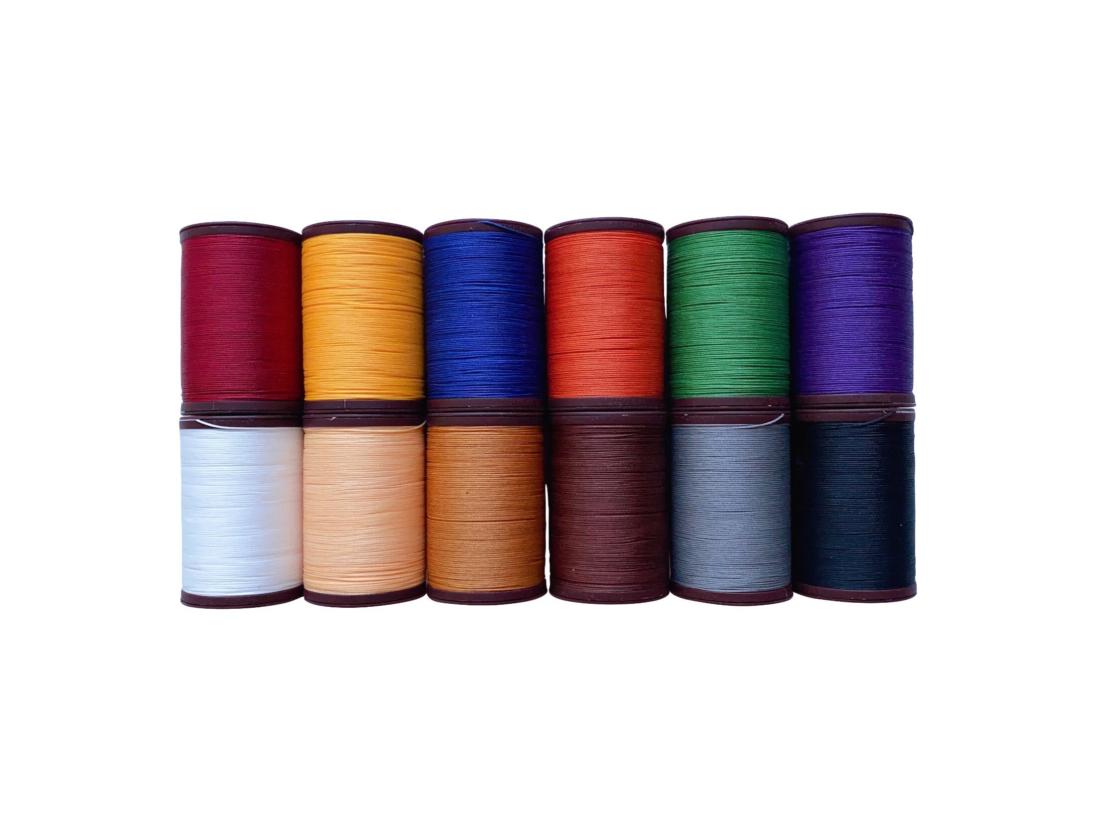 Full 500m Spools 1mm Arianna 100 ursa,made in Italy-white Thread Factory  Sealed Waxed Polyester Thread for Leather Hand Sewing 