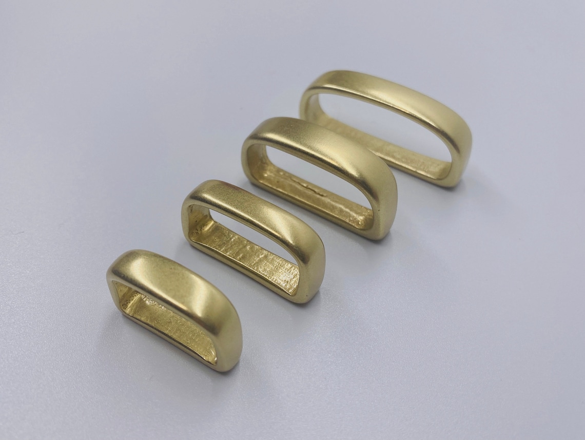 Solid brass belt loop leather craft hardware select size Etsy