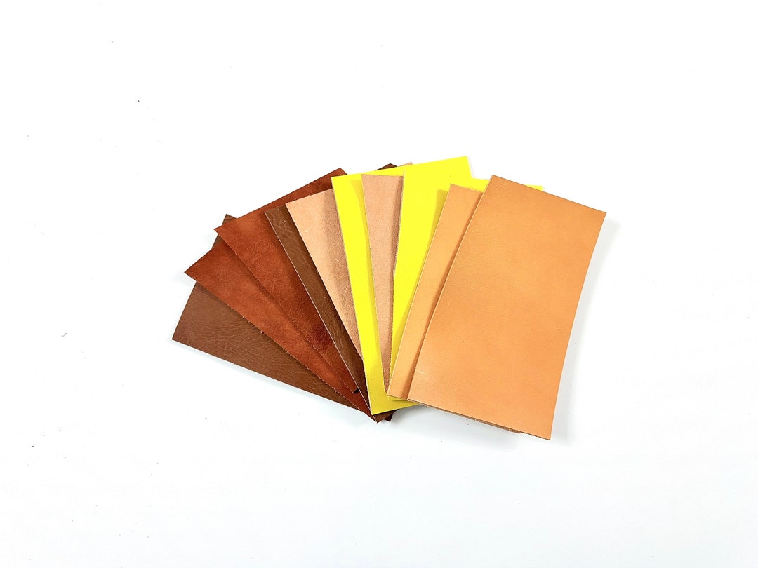 500 Grams VEG Tanned Tooling Leather Offcuts Remnants Assorted Pieces Pyrography