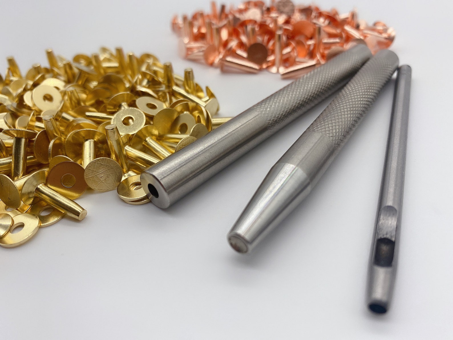 Solid Brass/copper 9mm Hose Saddlers Rivets With Setting Tools Etsy UK