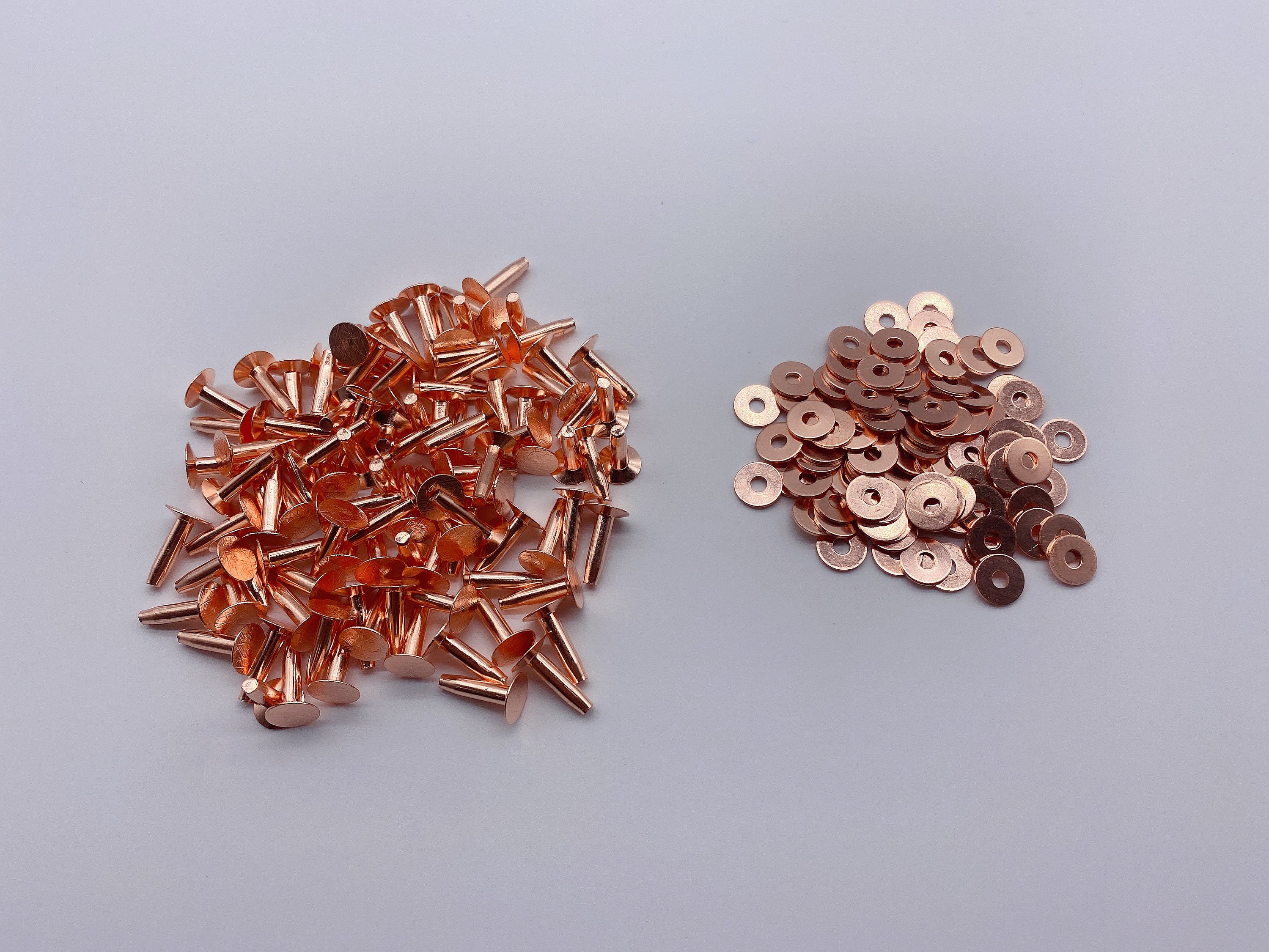 Solid Brass/copper 9mm Hose Saddlers Rivets/washers Leather Etsy UK