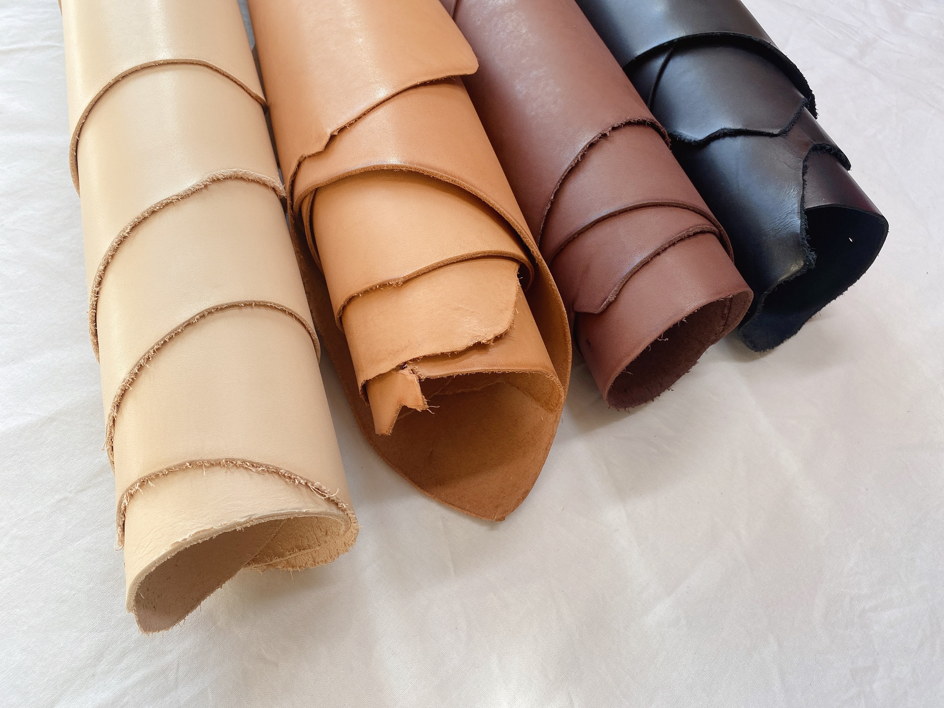 2mm thick dyed veg tan leather craft select classic colour & Etsy
