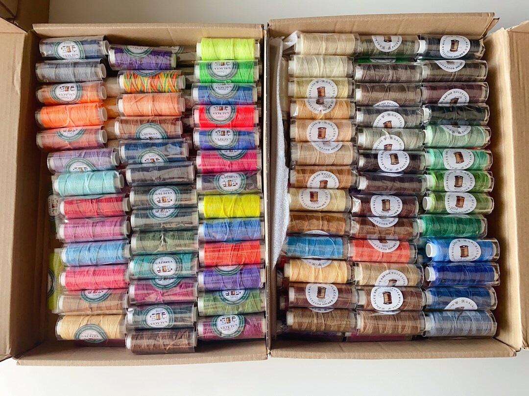 A Random Thread 0.8mm/1.0mm/1.2mm Super Strong Flat Waxed Thread Random Clearance - Etsy