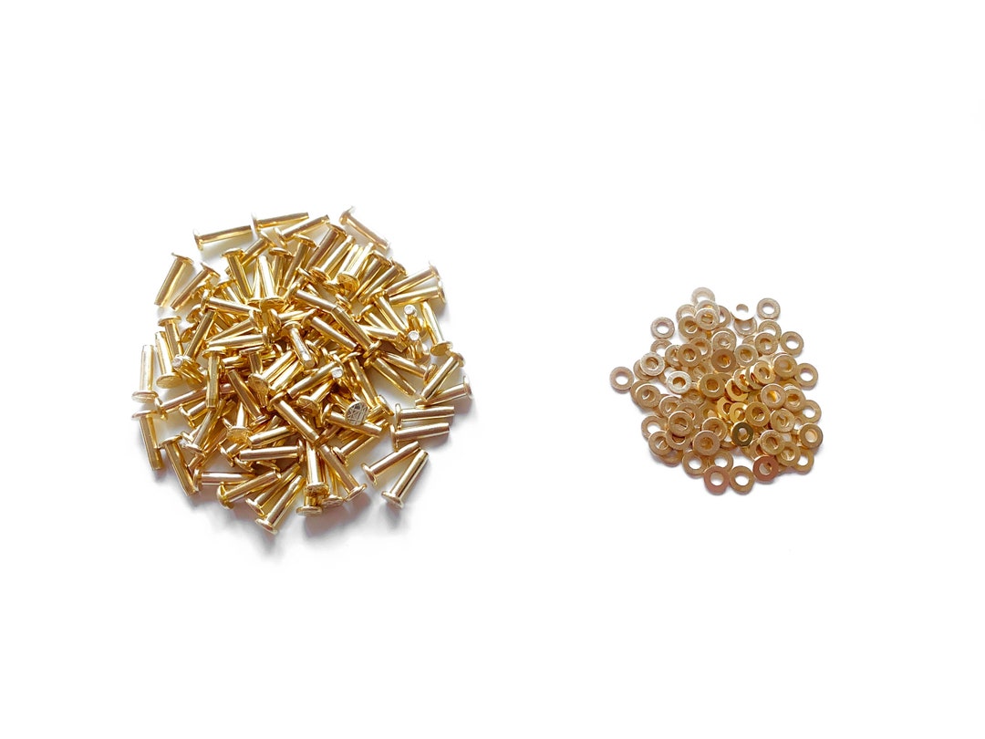 6mm Head Solid Brass Hose Saddlers Rivets/washer/setting Tool Etsy