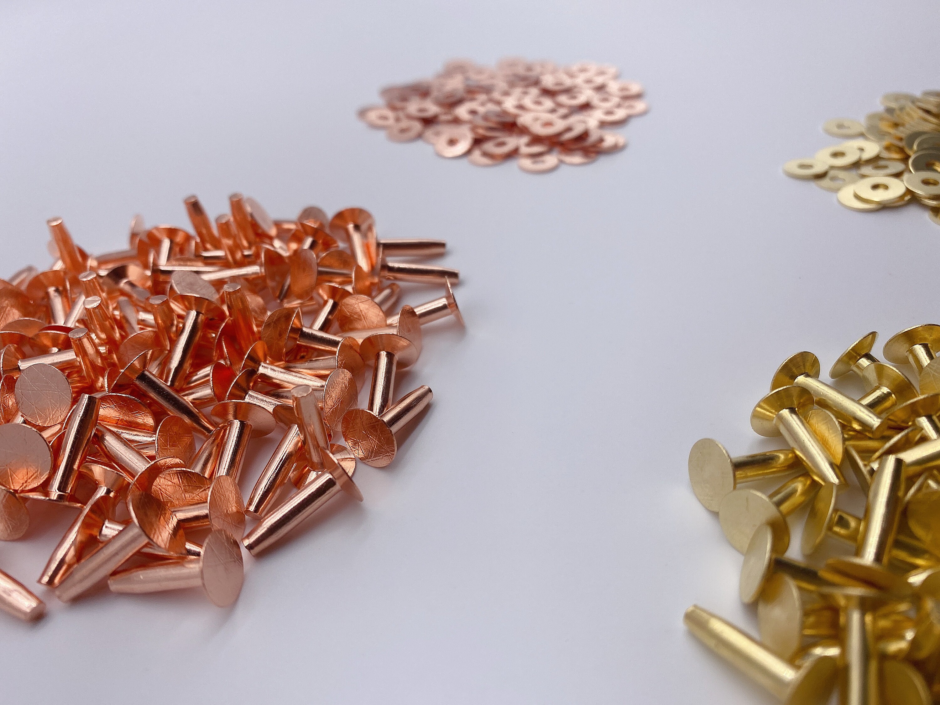 Solid Brass/copper 9mm Hose Saddlers Rivets/washers Leather Etsy