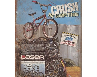 Freestyle BMX 10/" x 7/" retro metal sign B68 Redline BMX
