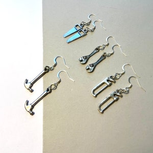 Tiny Tool Earrings-4 pairs