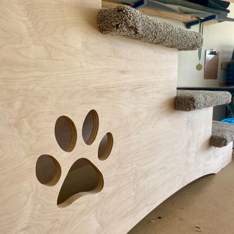Deep Dog Stairs for Large Dogs – 30” Tall Wooden Pet Steps for High Beds image 6