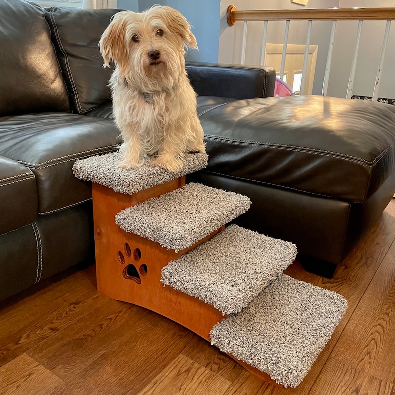 Dog Stairs for Small Dogs – 16” Tall Wooden Pet Steps for Beds - Etsy