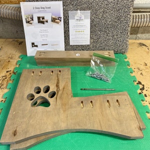 Image displaying all parts, assembly instructions, and hardware included with the purchase of our product, laid out neatly for easy assembly.