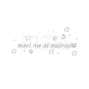 meet me at midnight SVG with stars and moon | Taylor Swifties digital download |