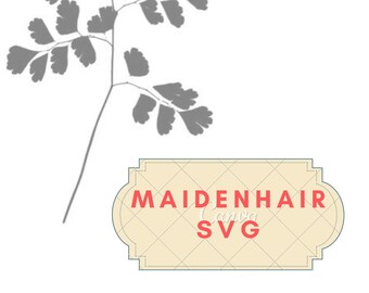 Paproć SVG cięcie, kolor, kubek, tworzenie kartek