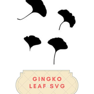 Ginko Leaf SVG, home goods, print & cut, tumbler