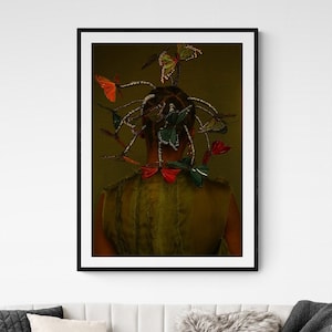 Fashion Wall Art Print , Framed Print , Model Photography , Living Room Decor , Female Art Print , 12x16 , 18x24 , 24x32 inch