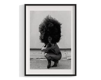 Black and White Photography , Black and White Wall Art , Fashion Photography , Portrait Framed Print , Woman Living Room Decor  , Large Size