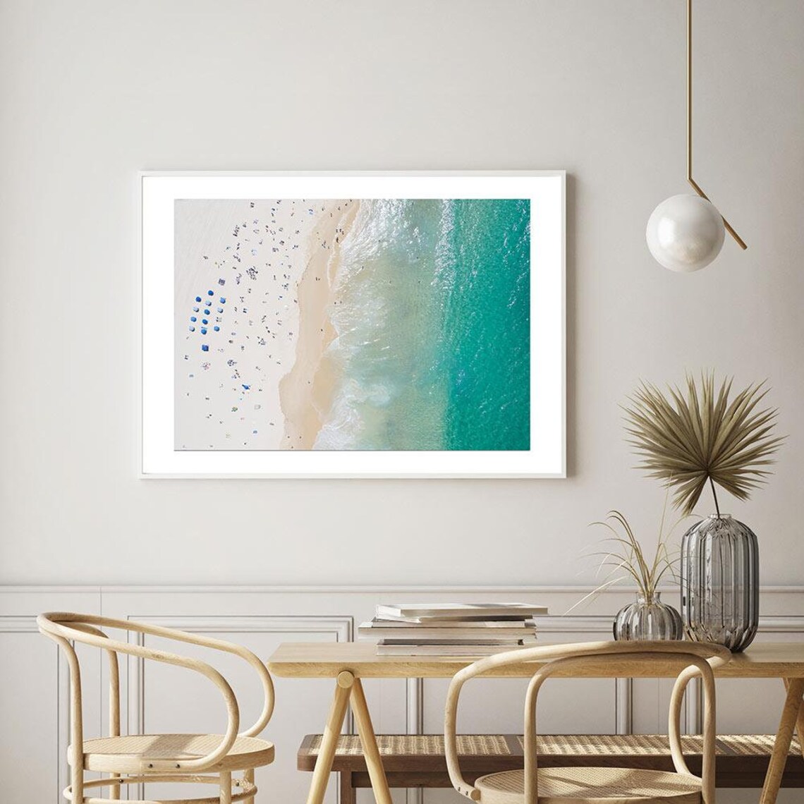 Aerial Beach Print Landscape Framed Wall Art Bondi Beach Etsy