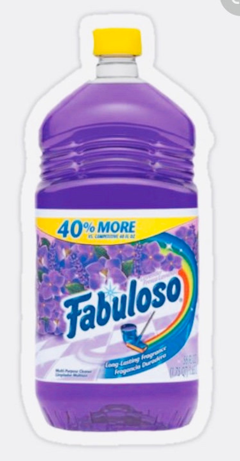 Purple Fabuloso Sticker Etsy