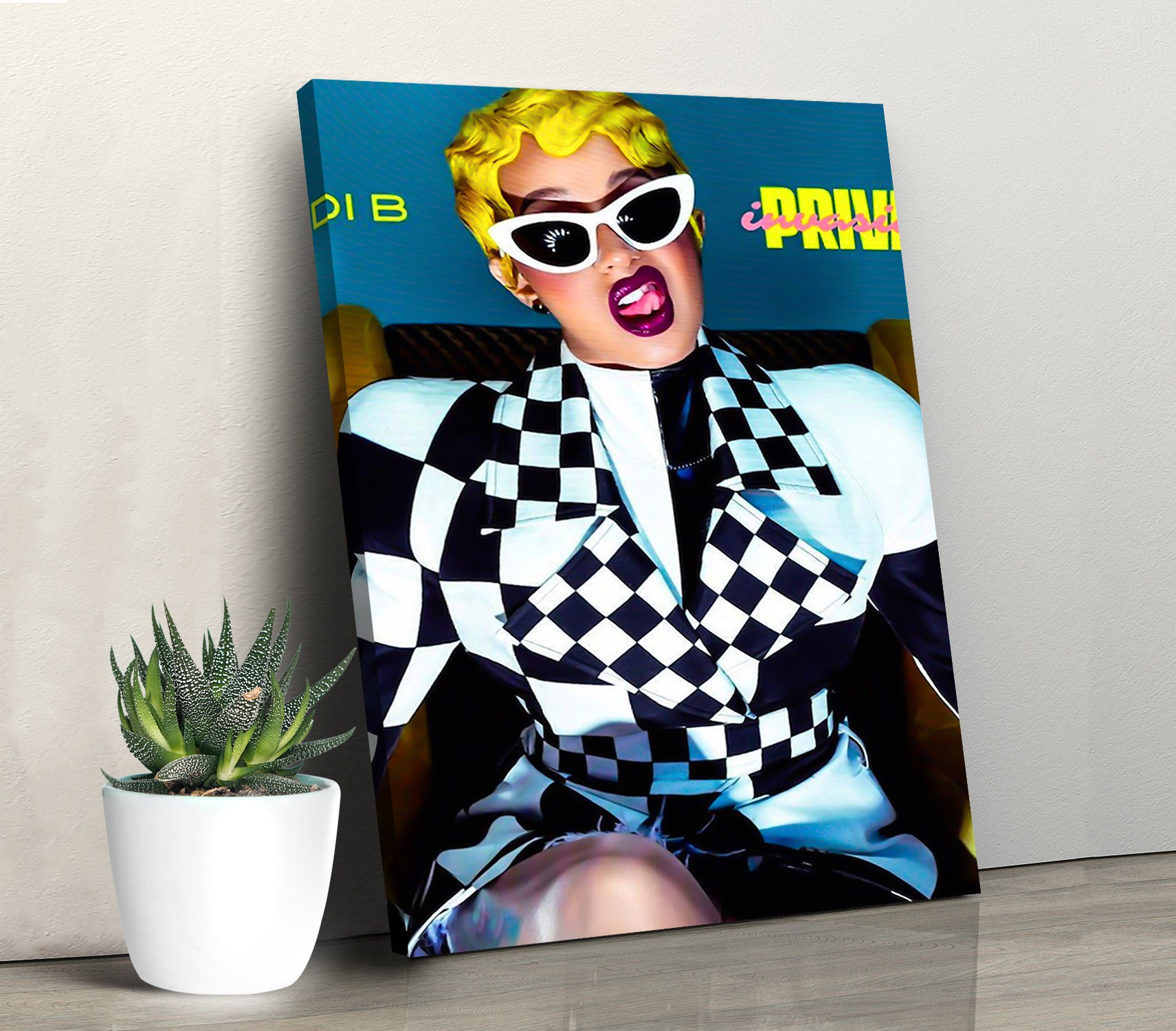 Cardi B Poster Canvas Cardi B Print Canvas Print Poster | Etsy