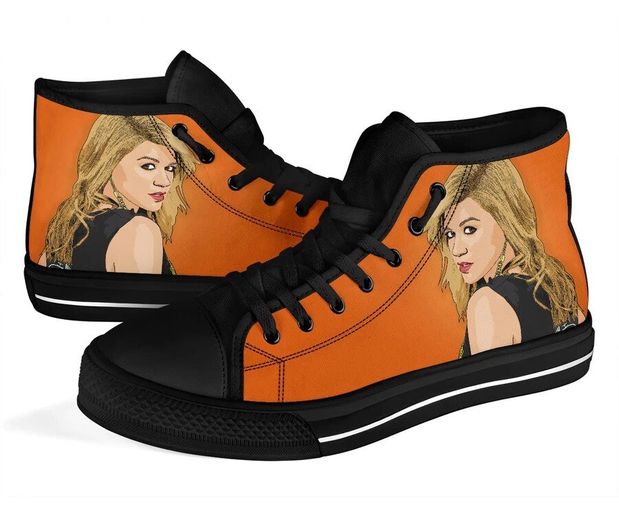 Kelly Clarkson Canvas Hightop Kelly Brianne Clarkson Printing | Etsy